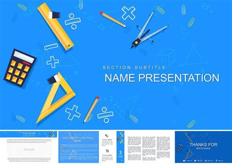 Math and Geometry PowerPoint Template - Presentation