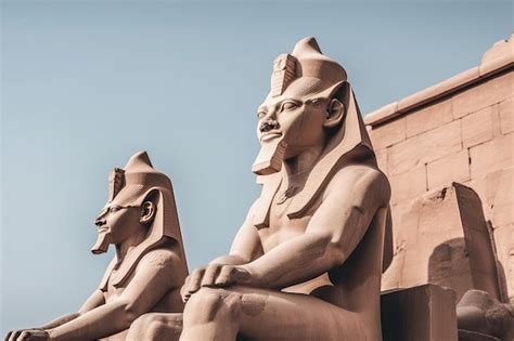 En un hermoso día templo de luxor en egipto Foto Premium