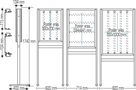 Plv Standard Creadisplay Porte Affiche Lumineux Standard Sur Pieds