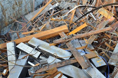 Scrap Metal Collection At A Metal Processing Plant Secondary Material