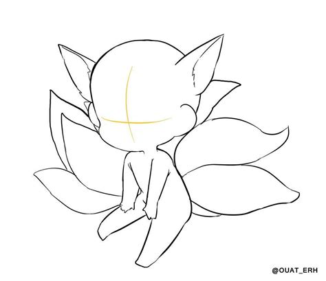 Cute Chibi Base Pose Coloring Pages