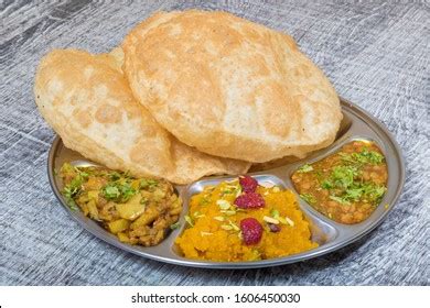 Pakistani Breakfast Puri Halwa Chana Stock Photo Shutterstock