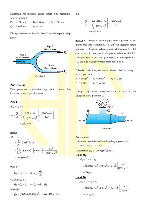 Modul Mekanika Fluida Dasar Dasar Perhitungan Aliran Fluida PDF