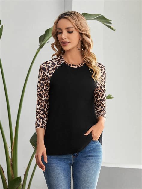 Devise Deviation Previous Raglan Shirt With Leopard Sleeves The End