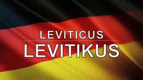 German Audio Bible Book Leviticus Levitikus Youtube