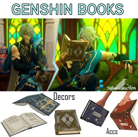 Genshin Books Natalia Auditore Sims 4 Sims Mods Sims 4 Custom Content