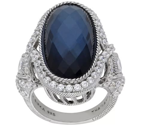 Judith Ripka Sterling Blue Doublet and Diamonique Ring - QVC.com