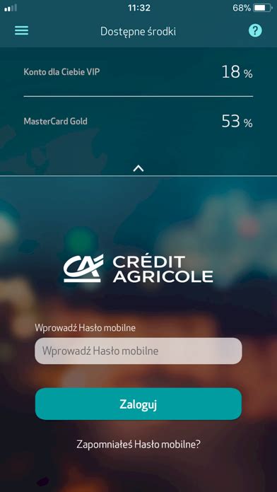 Credit Agricole kontakt księgowanie przelewów aplikacje karty