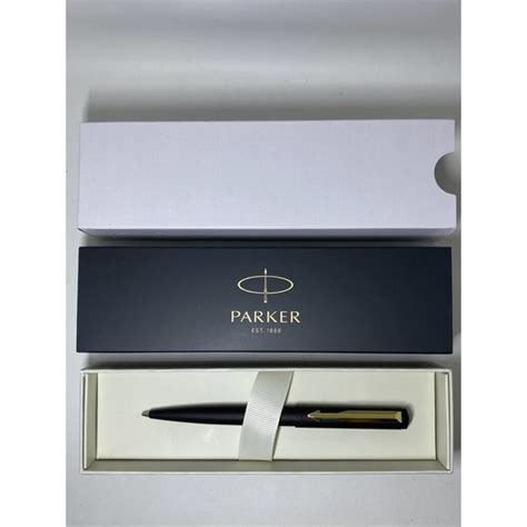 Jual Pulpen Parker Vektor Ballpoint Matte Black GT Klip Emas