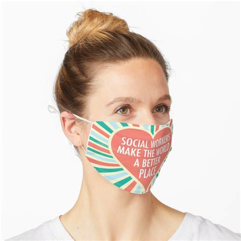 Inspirational Social Worker Quote T Mask For Sale By Elishamarie28