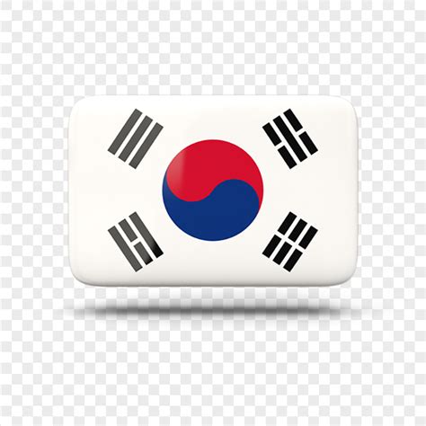 South Korea Illustration Banner Flag Icon PNG | Citypng