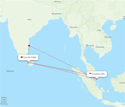 All Flight Routes From Colombo To Singapore Cmb To Sin Flight Routes