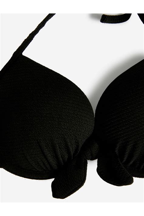 Koton Push Up Bikini Üstü Dokulu Bağlama Detaylı Balenli Fiyatı Yorumları Trendyol