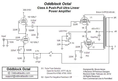 El34 Push Pull Amplifier Schematic Schematic Diagram