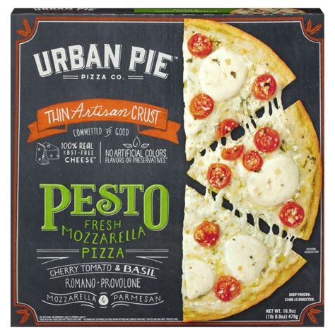 Save on Urban Pie Pizza Co. Thin Crust Pesto Mozzarella Cherry Tomato & Basil Order Online ...