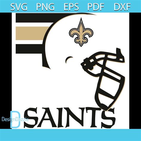 New Orleans Saints Helmet Svg, Sport Svg, Helmet Svg, New Or - Inspire ...