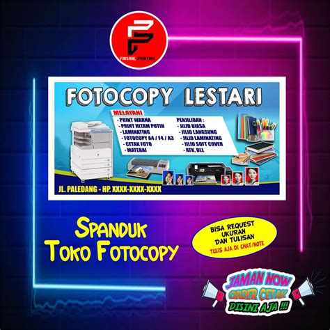 Spanduk Fotocopy Banner Photocopy Spanduk Toko ATK Spanduk Custom