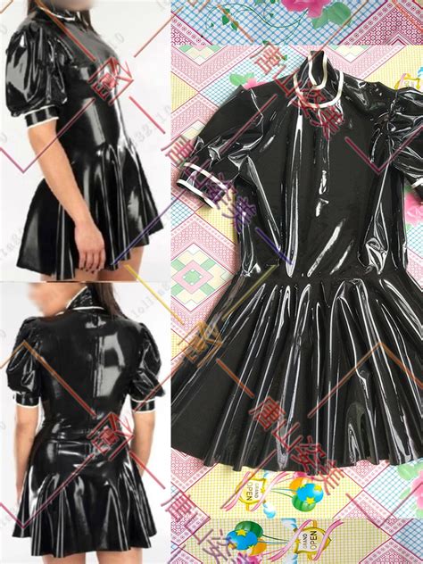 Vestidos De Goma De Látex Traje De Una Pieza Con Falda Completapicardías Y Camisones Aliexpress