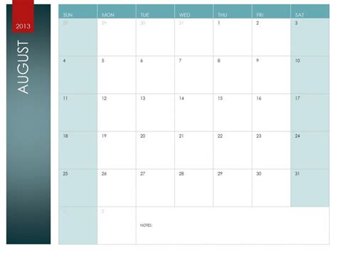 August Calendar | August Calendar Template » Template Haven