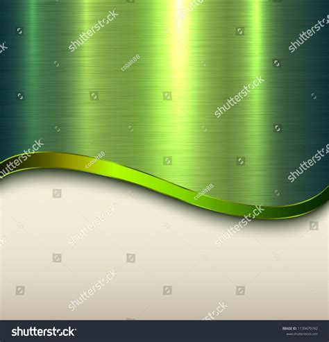 Background Green Metal Texture Vector Royalty Free Stock Vector