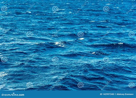 Texture Blue Sea Or Ocean Water Full Frame Stock Photo Image Of