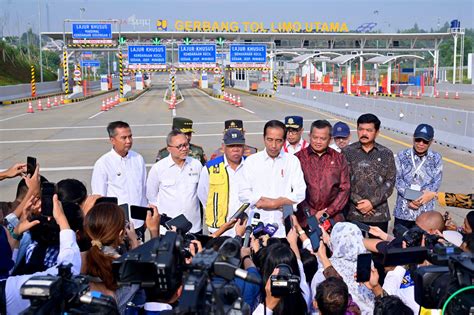 Telan Rp4 Triliun Jokowi Resmikan Tol Pamulang Cinere Raya Bogor