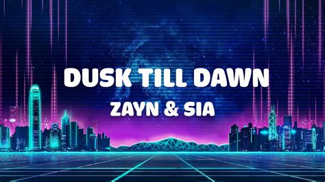 ZAYN Sia Dusk Till Dawn Lyrics Shawn Mendes YouTube