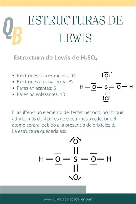 Aquí Tenemos La Estructura De Lewis Del ácido Sulfúrico Tenemos Que Tener En Cuenta Que Una