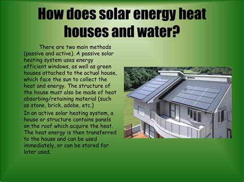 Ppt Types And Uses Of Solar Energy Powerpoint Presentation Free