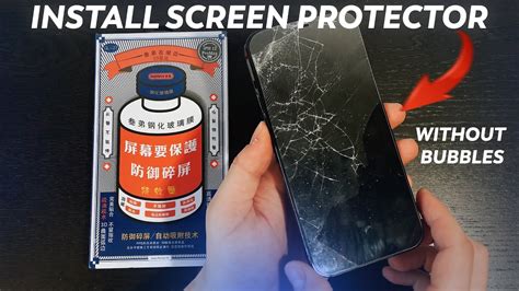 How To Install Screen Protector Without Bubbles Tutorial And Tips Protect Your Iphone Youtube