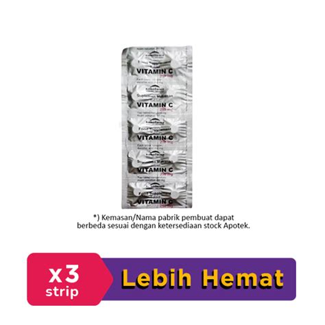 Vitamin C Mg Strip Tablet Strip Hemat Borongan Kegunaan