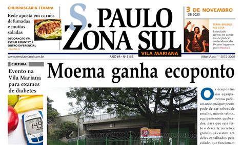 Edi O De Novembro De Jornal S O Paulo Zona Sul