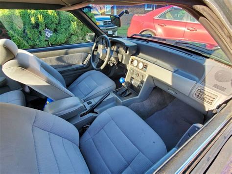 1989 Ford Mustang Sedan Blue RWD Manual LX For Sale