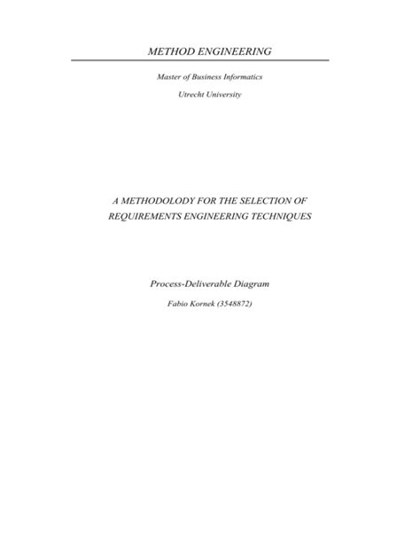 method engineering