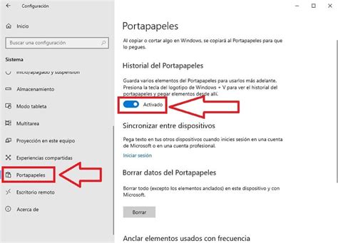 Como Activar Y Recuperar Datos Del Nuevo Portapapeles En Windows 10 Images