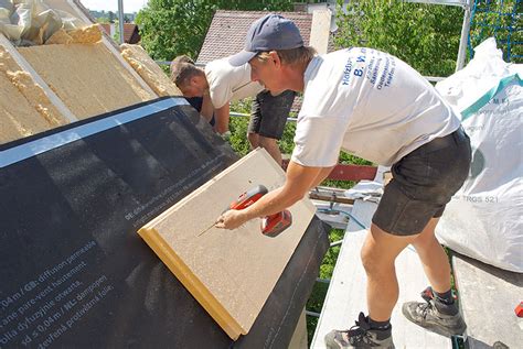 Anwendungsbereiche Holzfaserd Mmung Dach Verband D Mmstoffe