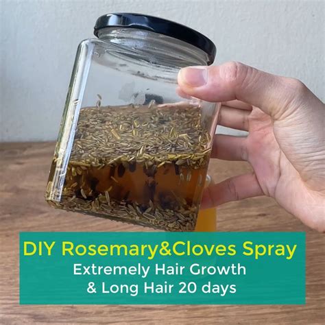 Diy Rosemary And Cloves Spray Extremely Hair Growth And Long Hair 20 Days