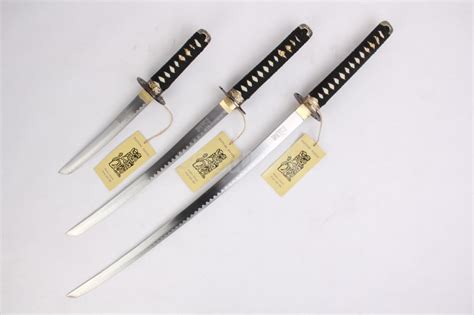 Kill Bill Bride Movie Sword Set VWith Stand Real Carbon Steel Blade ...