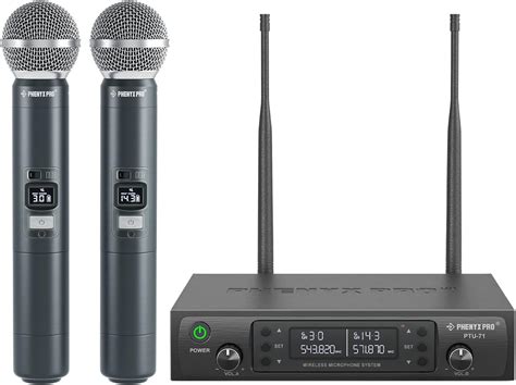 Amazon Phenyx Pro Wireless Microphone System Dual Wireless Mics W