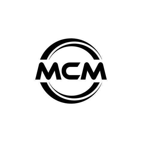 mcm letter logo design  illustration vector logo calligraphy