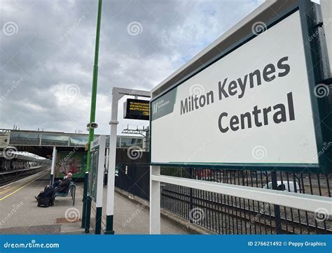 Milton Keynes Central Railway Station in England. Editorial Photography ...