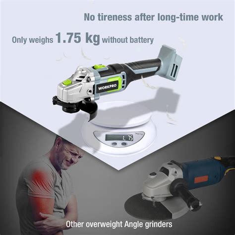 Workpro 20v Rechargeable Cordless Electric Angle Grinding Machine