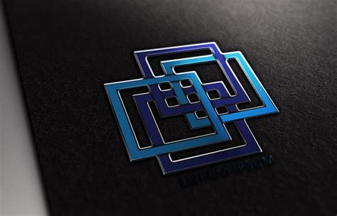 Blue Square II Logo Graphic by titiwancistudio · Creative Fabrica