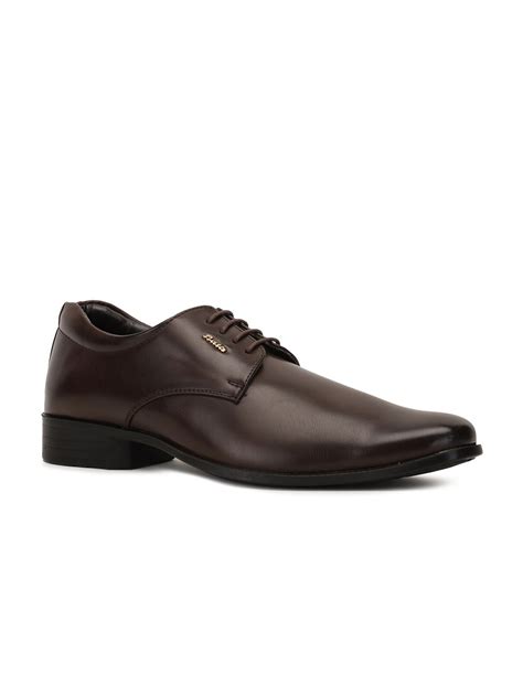 Buy Bata Men Brown Solid Formal Derbys Formal Shoes For Men 16441658 Myntra