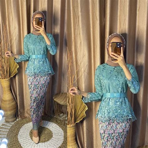 Jual Setelan Kebaya Tille Marsya Cantika Kebaya Wisuda Kebaya Brukat