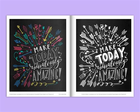 Coloring Book Chalk Style Expressions Coloring Book Etsy