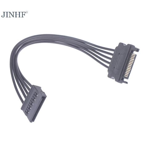 Jinhf SATA đến Pin Cáp nối dài nguồn từ nam sang nữ HDD SSD Cáp nguồn SATA CM HOT Shopee