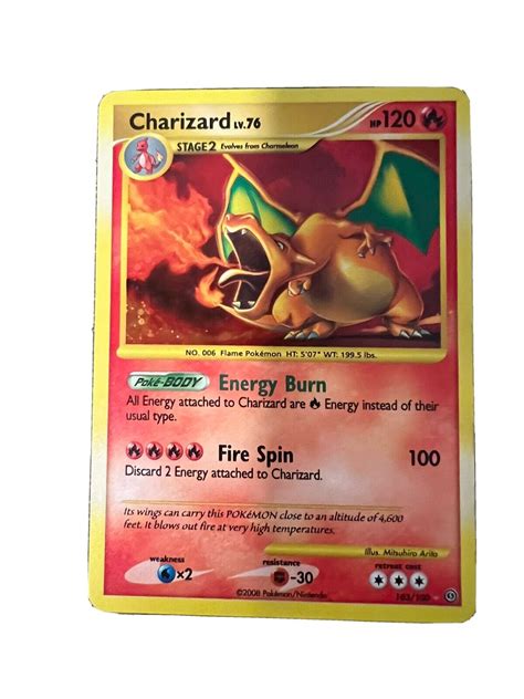 Mavin Pokémon Tcg Charizard Stormfront 103 Holo Secret Rare