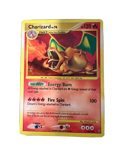 Mavin Pok Mon Tcg Charizard Stormfront Holo Secret Rare