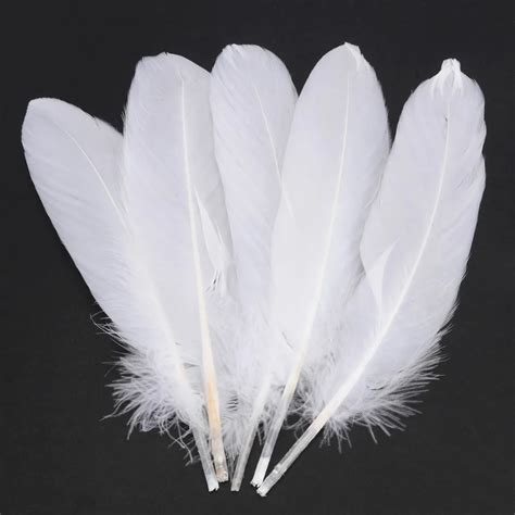 Aliexpress.com : Buy 50pcs White Natural Goose Feathers Beautiful Soft ...